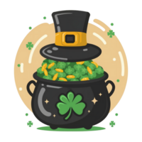 AI generated saint patrick's day on png