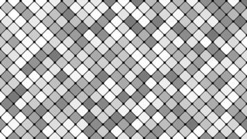 Abstract diagonal square mosaic pattern background - seamless loop motion graphic design in grey tones video