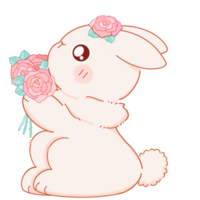 Bunny, rabbit, valentines png