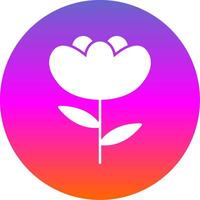 Iris Glyph Gradient Circle Icon vector