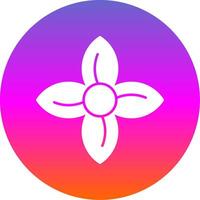 Clematis Glyph Gradient Circle Icon vector