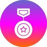 Winning Glyph Gradient Circle Icon vector