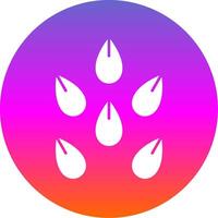 Seeds Glyph Gradient Circle Icon vector