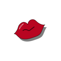 Lips, Valentine Flat Graphic Illustrations, transparent background png