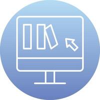 Online Book purchase Vector Icon