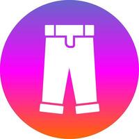 Pants Glyph Gradient Circle Icon vector