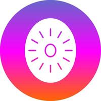 Kiwi Glyph Gradient Circle Icon vector