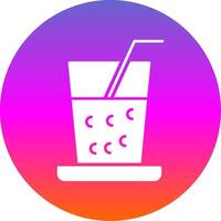 Drinks Glyph Gradient Circle Icon vector