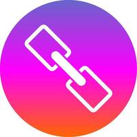 Link Glyph Gradient Circle Icon vector
