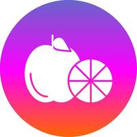 Healthy Eating Glyph Gradient Circle Icon vector