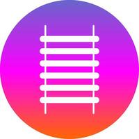 Step Ladder Glyph Gradient Circle Icon vector