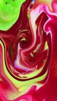 Vertical Vivid Colored Fluid Art Movement Background Footage video