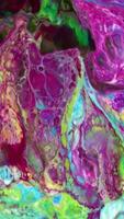 Vertical Vivid Colored Fluid Art Movement Background Footage video