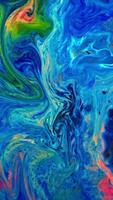 Vertical Vivid Colored Fluid Art Movement Background Footage video