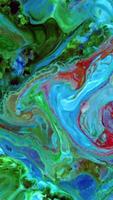 Vertical Vivid Colored Fluid Art Movement Background Footage video