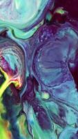 Vertikale lebendig farbig Flüssigkeit Kunst Bewegung Hintergrund Aufnahmen video