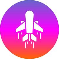 Air Transportation Glyph Gradient Circle Icon vector