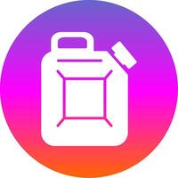 Canister Glyph Gradient Circle Icon vector