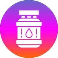 Propane Glyph Gradient Circle Icon vector