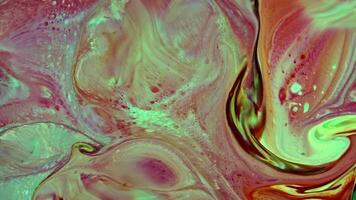 Abstract Background With Psychedelic Painting in Vivid Liquid Colors Texture  Footage. video