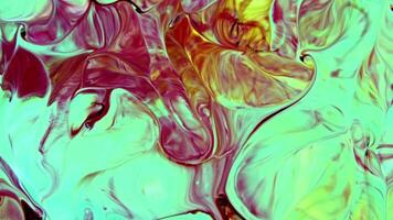abstrakt bakgrund med psychedelic målning i levande flytande färger textur antal fot. video