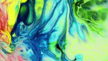 Abstract Background With Psychedelic Painting in Vivid Liquid Colors Texture  Footage. video