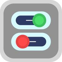 Switch Flat Round Corner Icon vector