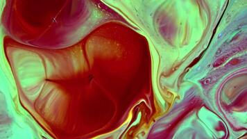 astratto sfondo con psichedelico pittura nel vivido liquido colori struttura filmato. video