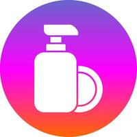 Dish Soap Glyph Gradient Circle Icon vector