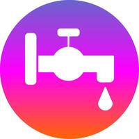 Tap Glyph Gradient Circle Icon vector