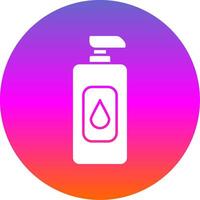 Shampoo Glyph Gradient Circle Icon vector