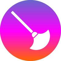 Duster Glyph Gradient Circle Icon vector