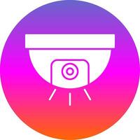 Cctv Glyph Gradient Circle Icon vector