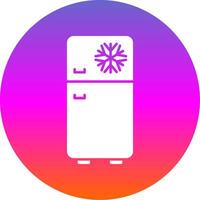 Fridge Glyph Gradient Circle Icon vector