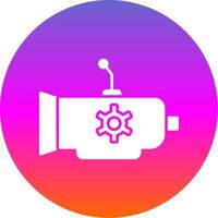 Gearbox Glyph Gradient Circle Icon vector