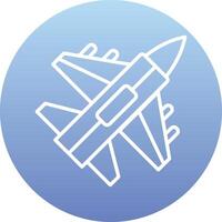 Jet Fighter Vector Icon