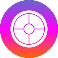 Weight Plates Glyph Gradient Circle Icon vector