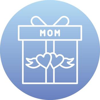 icono de vector de caja de regalo