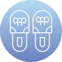 Slippers Vector Icon