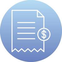 Shopping Receipt Vector Icon