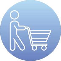 icono de vector de compras