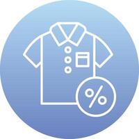 Discounted Tshirt Vector Icon