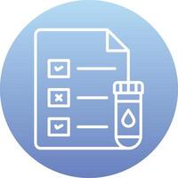 Medical Test Report Vector Icon