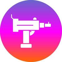 Uzi Glyph Gradient Circle Icon vector