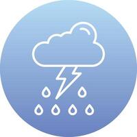 Thunder storm Vector Icon