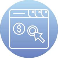 Pay Per Click Vector Icon