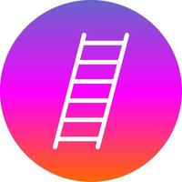 Ladder Glyph Gradient Circle Icon vector