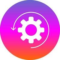 Automate Glyph Gradient Circle Icon vector