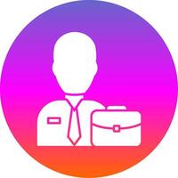 Manager Glyph Gradient Circle Icon vector