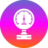 Pressure Meter Glyph Gradient Circle Icon vector